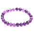 Amethyst-Facettenarmband elastischer Naturstein, Kugel 6 mm / 16 cm, für Kinder, Stein der Könige und Bischöfe