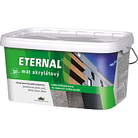 Eternal mat akrylátová univerzální barva na dřevo kov beton, 19 světle hnědá, 5 kg