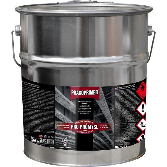 Pragoprimer für die Industrie S2000P Grundfarbe für Metall und saugfähige Untergründe, 0840 rotbraun, 10 kg