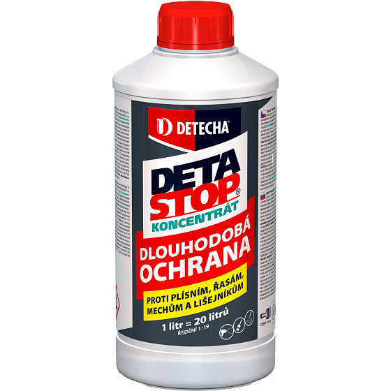 Detecha Detastop Konzentrát gegen Schimmel, Moose und Flechten, 1 l