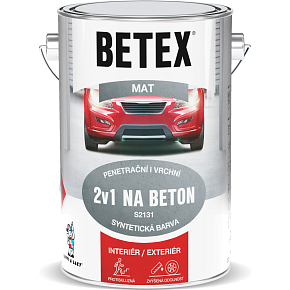 Betex S2131 2v1 Grund- und Deckfarbe für Beton 0840 rotbraun, 5 kg