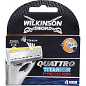 Wilkinson Schwert Quattro Titanium Precision Ersatzköpfe 4tlg