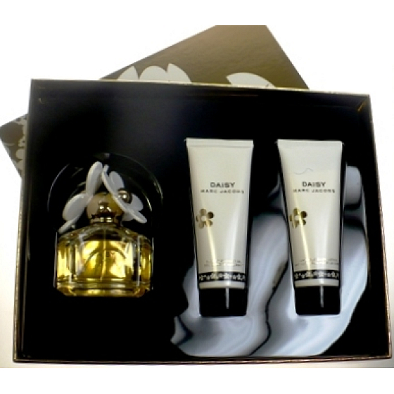 Marc Jacobs Daisy EdT 50 ml Eau de Toilette + 75 ml Bodylotion + 75 ml Duschgel, Geschenkset