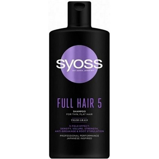 Syoss Full Hair 5 Shampoo für feines Haar ohne Volumen 440 ml