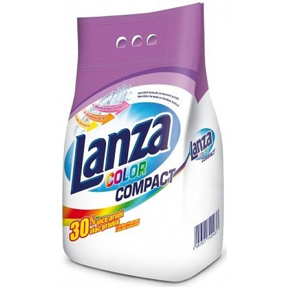 Lanza Color Compact Waschpulver für farbige Wäsche 20 Dosen von 1,5 kg