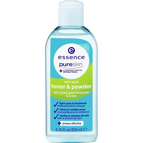 Essence Pure Skin Anti-Spot Toner & Puder Tonic und Puder 200 ml