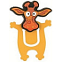 Lesezeichen fröhlich dekorative Giraffe ca. 5 cm