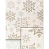 Nekupto Geschenkpapier 70 x 200 cm Weihnachten Weißer Hintergrund, silberne Schneeflocken