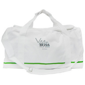 Hugo Boss Sporttasche Sporttasche weißer grüner Streifen 50 x 25 x 27 cm