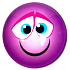 Nekupto Magnet Emoji Smiley Rad lila 4 cm
