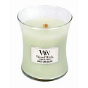 WoodWick Sweet Lime Gelato - Süße Duftkerze mit Eisdocht und Deckelglas klein 85 g