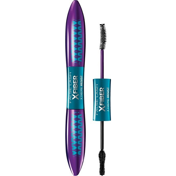 Loreal Paris False Lash Xtreme Resist X-Faser Wasserdichte Wimperntusche Schwarz 7,4 + 7,1 ml
