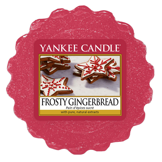 Yankee Candle Frosty Gingerbread - Lebkuchen mit Zuckerguss Duftwachs für Duftlampe 22 g