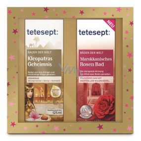 Tetesept Cleopatra's Secret Cream Bath 125 ml + Moroccan Rose Bath Caring Bath Oil Concentrate 125 ml, Kosmetikset