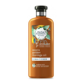 Kräuteressenzen Smooth Golden Moringa Oil Conditioner mit Moring Oil für glattes Haar und einfaches Kämmen ohne Parabene 360 ml