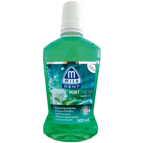 Milo Dent Mint Frisches Mundwasser 500 ml
