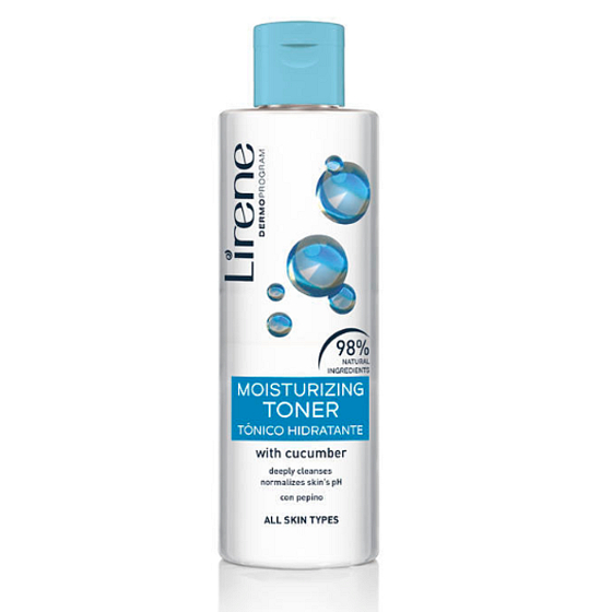 Lirene Beauty Care feuchtigkeitsspendendes Reinigungs- und erfrischendes Tonic 200 ml