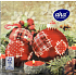Aha Papierservietten 3-lagig 33 x 33 cm 20 Stück Weihnachtsrote Kugeln mit Flicken