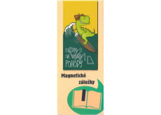 Albi Magnetisches Lesezeichen für das Buch Ich reite auf den Wellen des Wohlbefindens 8,7 x 4,4 cm