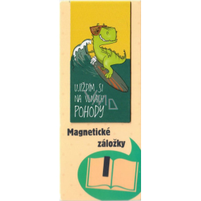 Albi Magnetisches Lesezeichen für das Buch Ich reite auf den Wellen des Wohlbefindens 8,7 x 4,4 cm