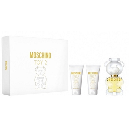 Moschino Toy 2 Eau de Parfum für Frauen 50 ml + Körperlotion 50 ml + Duschgel 50 ml, Geschenkset für Frauen