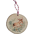 Bohemia Gifts Handgefertigtes Weihnachtsornament aus Holz Jelinek 6 cm