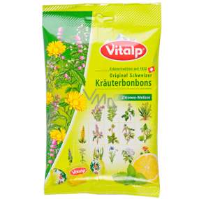 Vitalp Original Schweizer Kräuterbonbon Zitrone-Himbeere mit Auszügen aus 20 Kräutern 75 g