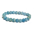 Calcit multi himmelblau argentinisches Armband elastischer Naturstein, Kugel 8 mm / 16-17 cm, Intuitionsstein