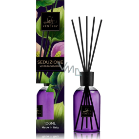 Lady Venezia Seduzione - Wild Lavendel Aroma Diffusor mit gradueller Freisetzung Sticks 100 ml