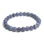 Tansanit Armband elastisch Naturstein, Kugel 5 - 5,7 mm / 16 - 17 cm