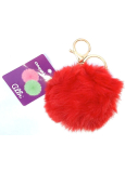 Albi Hairy Schlüsselanhänger Rot 11 cm