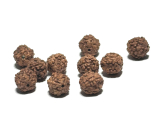 Rudraksha Naturperle 8 mm, 10 Stück