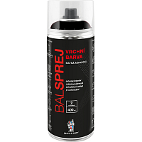 BALSPREJ oberflächenuniverselle Acrylfarbe in Sprayform, RAL 9005 schwarz matt, 400 ml