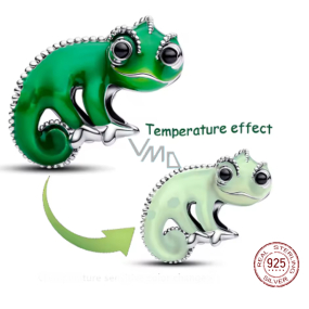 Charm Sterlingové stříbro 925 Disney Na vlásku Pascal – veselý chameleón teplotně citlivý smalt, korálek na náramek film Charm Sterlingové stříbro 925 Disney Na vlásku Pascal – veselý chameleón teplotně citlivý smalt, korálek na náramek film