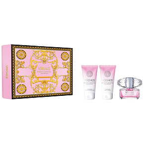 Versace Bright Crystal Eau de Toilette 50 ml + Körperlotion 50 ml + Duschgel 50 ml, Geschenkset für Frauen Versace Bright Crystal Eau de Toilette 50 ml + Körperlotion 50 ml + Duschgel 50 ml, Geschenkset für Frauen