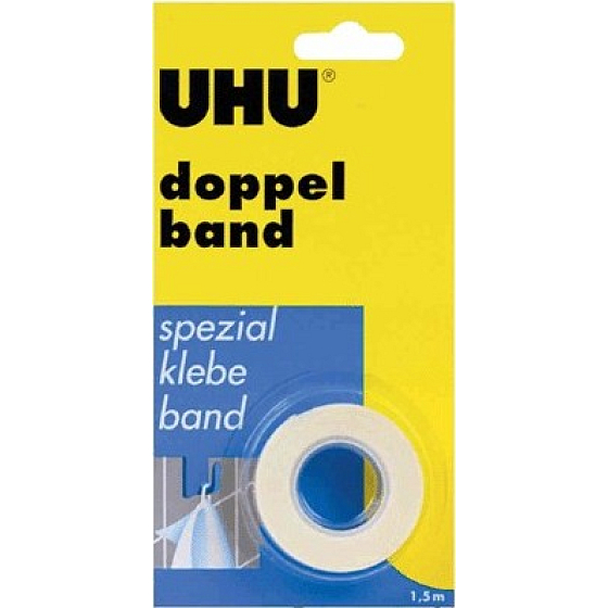 Uhu DoppelBand Doppelseitiges Klebeband 1,5 m