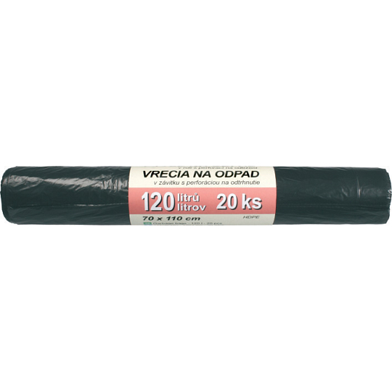 Spokar Abfallsäcke 120 Liter, 70 x 110 cm, HDPE-Material, Rollen à 20 Stück