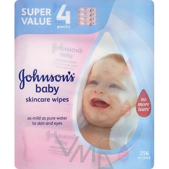 Johnsons Baby Wipes Hautpflegetücher 256 Stück