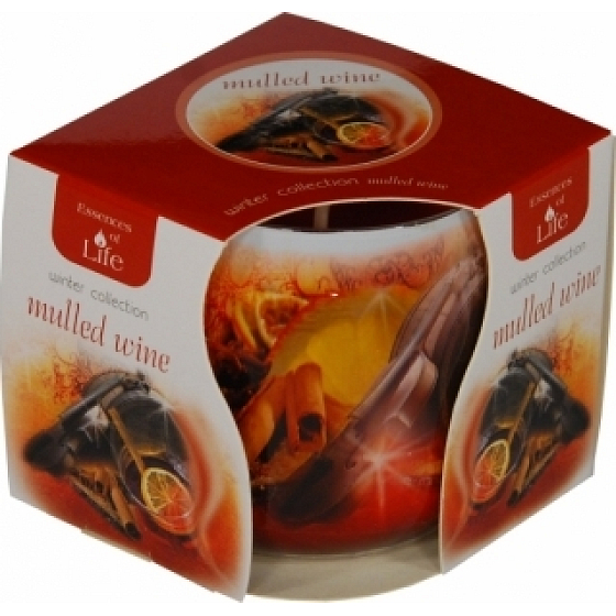Essenzen des Lebens Glühwein aromatische Kerze in Glas 100 g