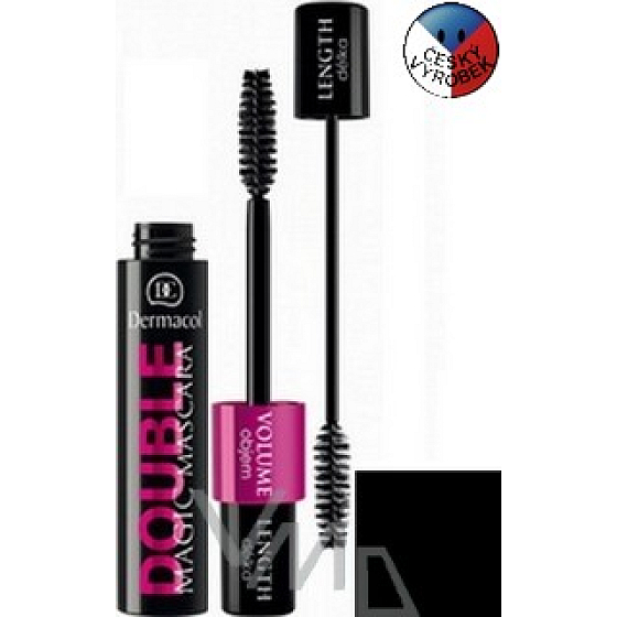 Dermacol Double Magic 2in1 Mascara Shade Schwarz 7,5 ml