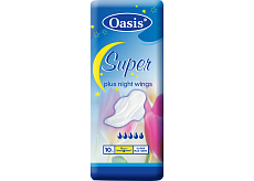 Oasis Super Plus Night Wings Damenbinden, 10 Stk.