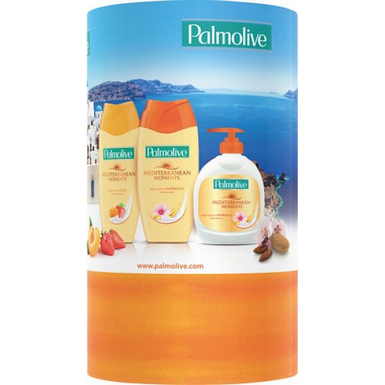 Palmolive Erinnerungen an das mediterrane Duschgel 2 x 250 ml + Seife 300 ml, Geschenkdose, Kosmetikset