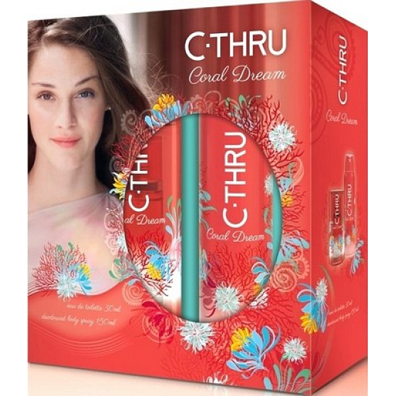 C-Thru Coral Dream Eau de Toilette 30 ml + Deodorant Spray 150 ml, Geschenkset