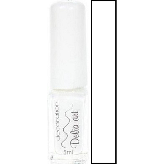 Delia Cosmetics Art dekorieren Nagellack 01 weiß 5 ml