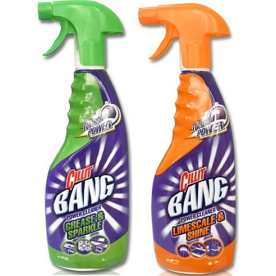Cillit Bang Power Cleaner gegen Fett und für mehr Glanz 750 ml + Power Cleaner gegen Kalk und für mehr Glanz 750 ml