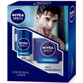Nivea Men Original Rasierschaum 200 ml + Mildes Rasierbalsam 100 ml Kosmetikset