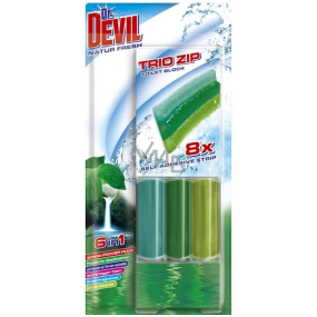 DR. Devil Natur Fresh 6in1 Trio Zip Toilette selbstklebender Block 60 g