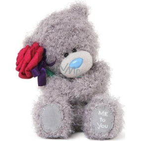 Ich zu dir Teddybär mit einer Blume 14,5 cm
