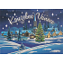 Nekupto Postkarte mit Glitzer Weihnachtsmuster 2 Magische Weihnachten 15 x 11 cm
