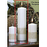 Lima Ribbon Perlenkerze - Goldzylinder 60 x 220 mm 1 Stück